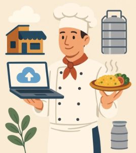 support for cloud kitchen and tiffin services