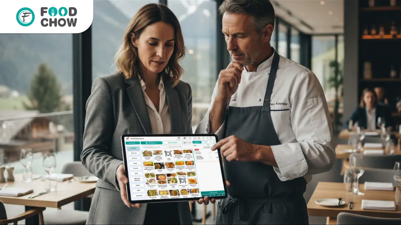 POS reseller program in Switzerland showcasing a cloud-based POS system with contactless payments and online ordering