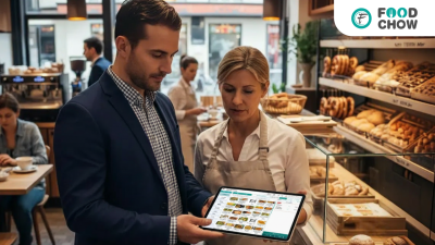 POS reseller opportunities in Germany shown through a cloud-based POS system demonstration in a German bakery using FoodChow POS software