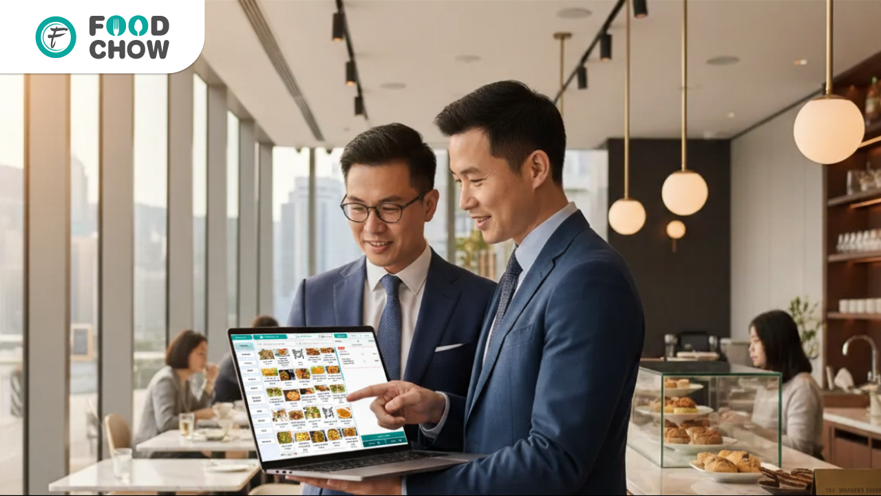 FoodChow POS reseller program in Hong Kong showing cloud POS system for retail and hospitality
