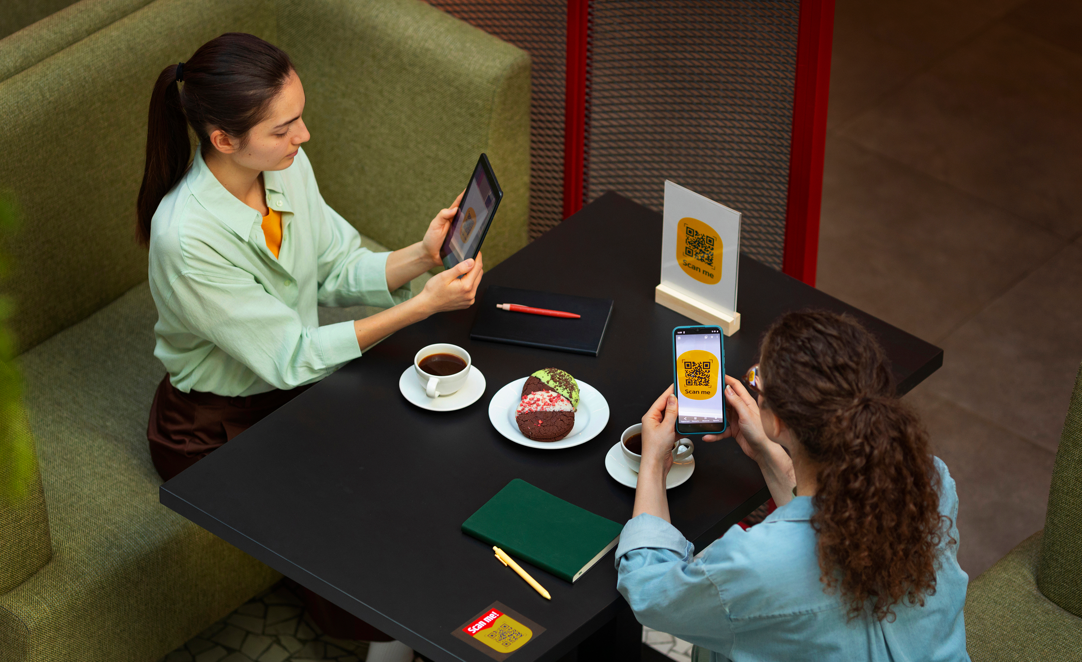 FoodChow cafe online ordering on a tablet