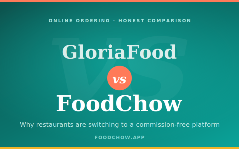 GloriaFood Alternatives: Why Restaurants Are Choosing FoodChow